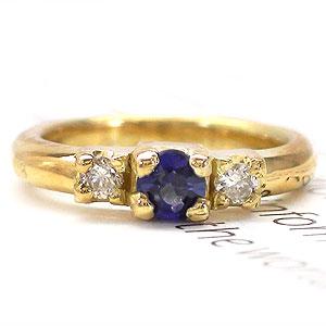ベビーリング 18金 イエローゴールド ホワイトゴールド k18 18k サファイヤ 9月誕生石 ダイヤモンド 0.02ct ペンダント トップ