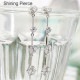 ピアス キュービックジルコニア K14ホワイトゴールド ロング レディース ジュエリー アクセサリー プレゼント ギフト 人気 おすすめ 送料無料