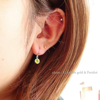 ピアス フックピアス k14ホワイトゴールド 天然石 カラーストーン 誕生石 マル ドロップ レディース ジュエリー アクセサリー プレゼント