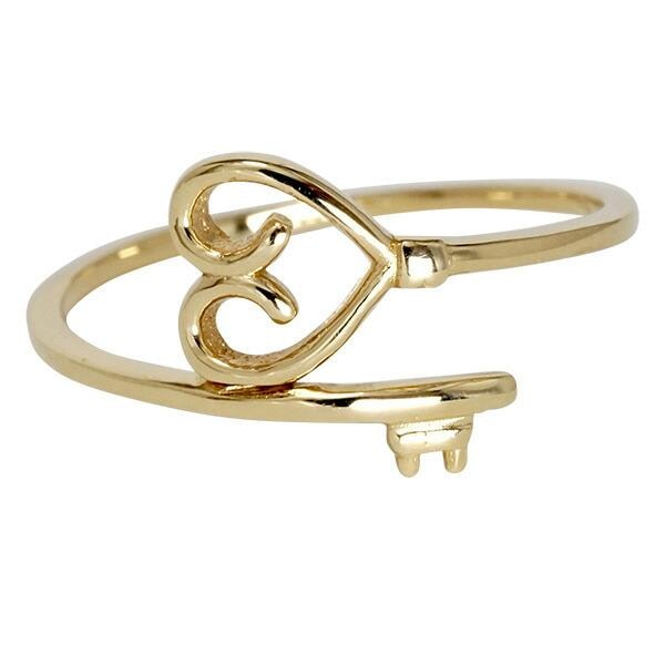 リング レディース ジュエリー 指輪 鍵 キー 18金 18k k18 イエロー