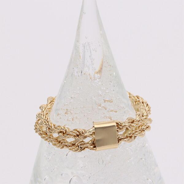 ピンキーリング チェーンリング クォーレ 18金 18k k18 イエロー