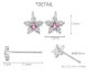 ピアス フラワー ダイヤモンド 0.1ct k18エメラルド 5月誕生石 花 カラーストーン スタッド 18金 レディース ジュエリー アクセサリー