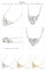 レディース ジュエリー ネックレス ダイヤモンド 0.3ct ハート 18金 イエロー ピンク ホワイトゴールド トリロジー スリーストーン