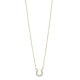 ネックレス レディース ジュエリー 馬蹄 ダイヤモンド 0.2ct 18金 イエロー ピンク ホワイトゴールド ペンダント ホースシュー