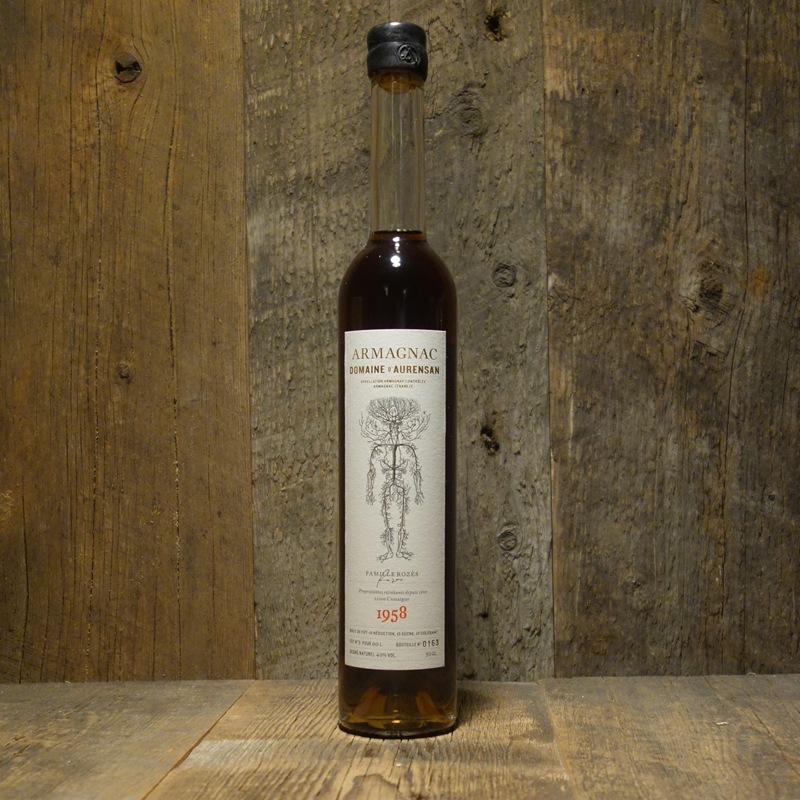 ＜ドメーヌ・ドレンサン＞アルマニャック　ミレジム 1958年<br>Armagnac Millesime 1958 / Domaine d'Aurensan