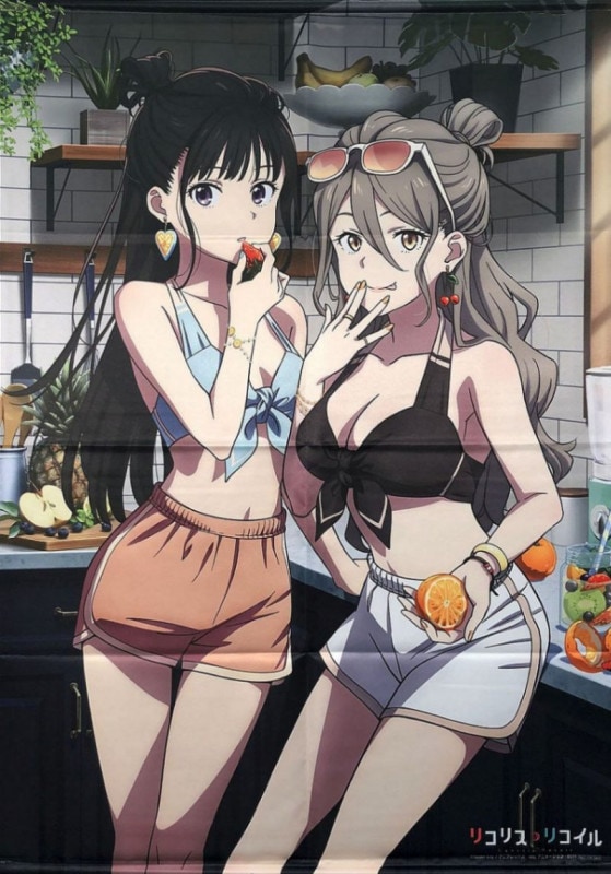 (グッズ)リコリス・リコイル 井ノ上たきな&中原ミズキ B1タペストリー ソフマップ/アニメガ全巻購入特典