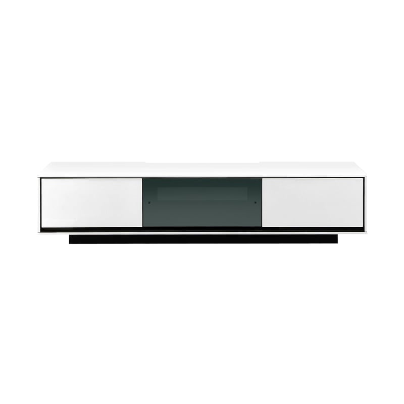 ［幅160］テレビボード テレビ台 ローボード ガラス UV塗装【壁掛けパネル別売り】の商品画像