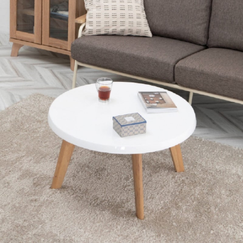 ［幅70］ MY ｜ UV 丸テーブル リビングテーブル ローテーブル センターテーブル