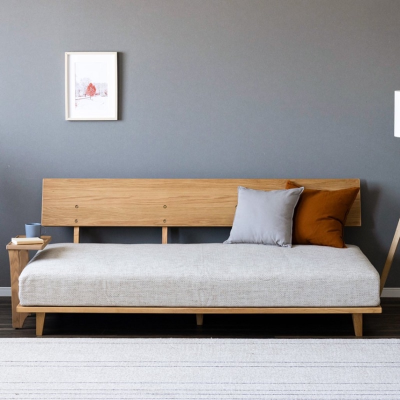 ［幅195］ グリッド ｜ ユニット式 ソファ ソファベッド 【ベースフレームL + 座クッションL + 背面パネルL】