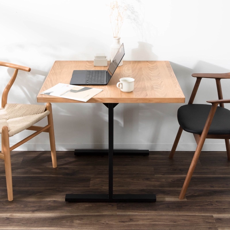 ［幅80］ LEGO ｜ H型 アイアン脚 ダイニングテーブル