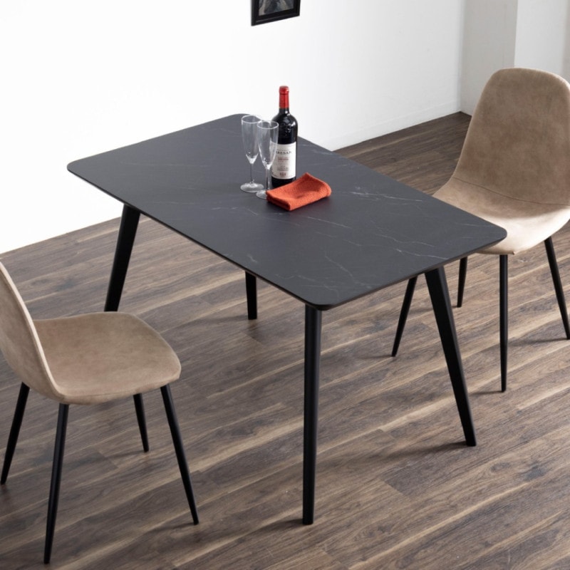 ［幅120］ パトリック ｜ メラミン化粧板 ダイニングテーブル