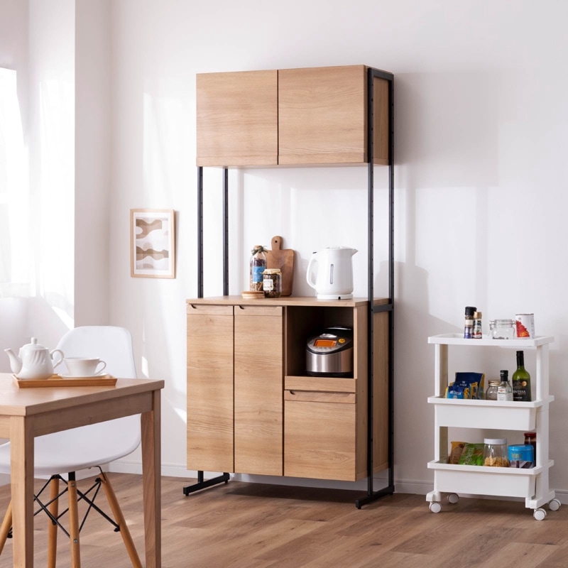 ［幅80］ カモニカ ｜ 収納 食器棚 キッチンボード 【在庫限り品・メーカー生産終了】