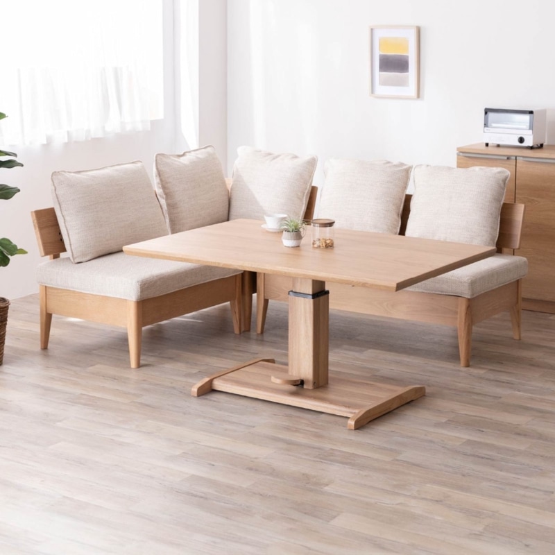 【4点セット】 コモ ｜ 昇降テーブル ダイニングセット