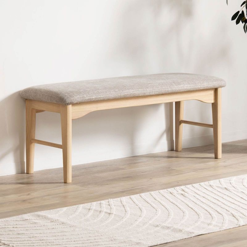 ［幅110/座面高43.5］ ダイニングベンチ 無垢材 カバーリング