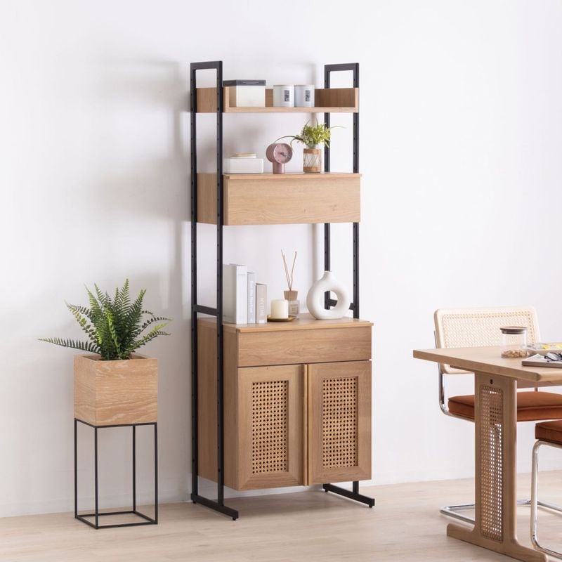 ［幅60］ リシュ ｜ オープン収納 食器棚 キャビネット