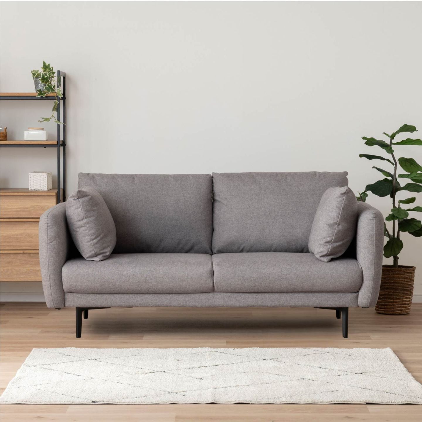 tac interior Fe002 ソファ　アイアン脚　ファブリック アイアン ソファー 肉厚ソファ FE-002 120 アイアンソファ｜tac