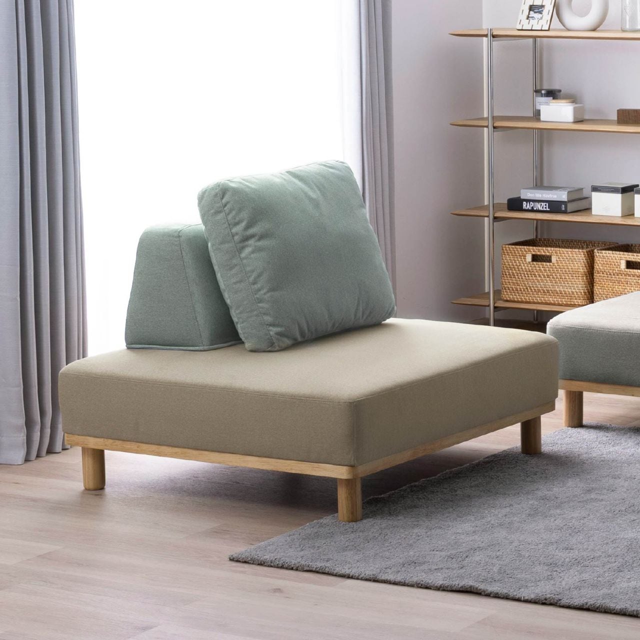 ［幅100］ MU-01 ｜ 1人掛け 組み合わせ自由 ユニットソファ 高機能生地 お子様 ペット ローソファの商品画像