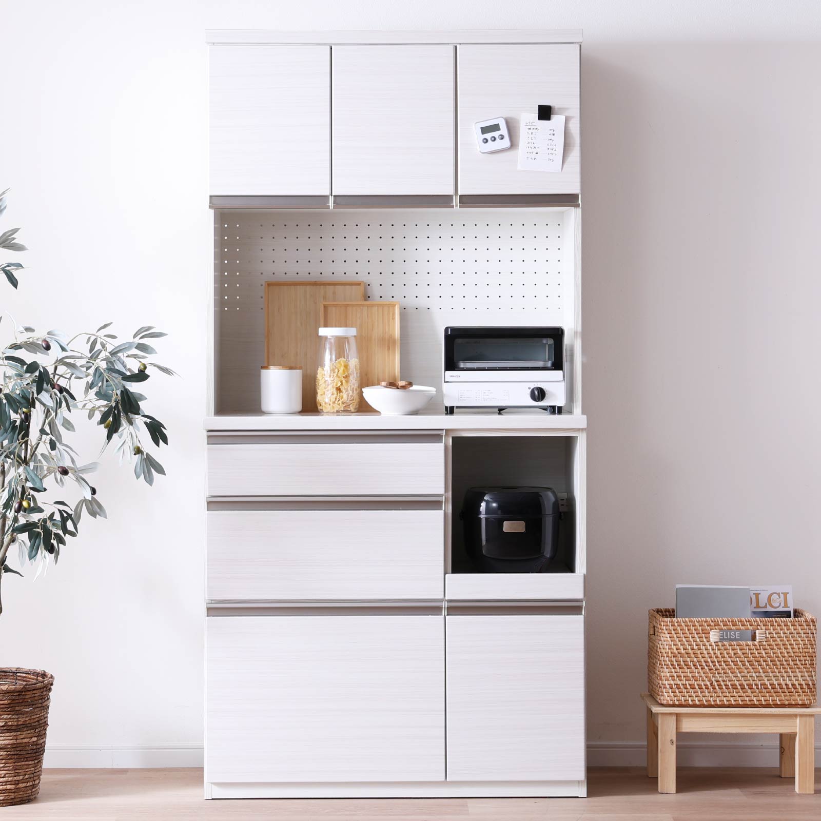 ［幅90］ タイディ ｜ 収納 食器棚 キッチンボードの商品画像