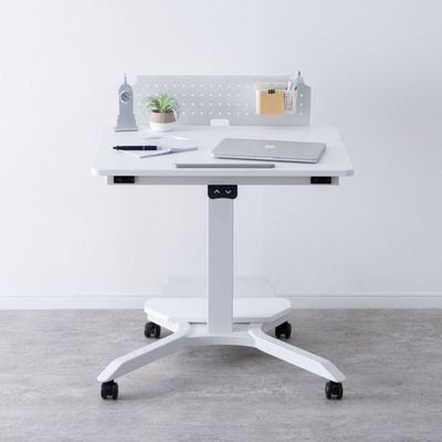 ［幅73］ エレメサ ｜ キャスター付き 自宅 オフィス パーソナルデスク アイアン脚|テーブル