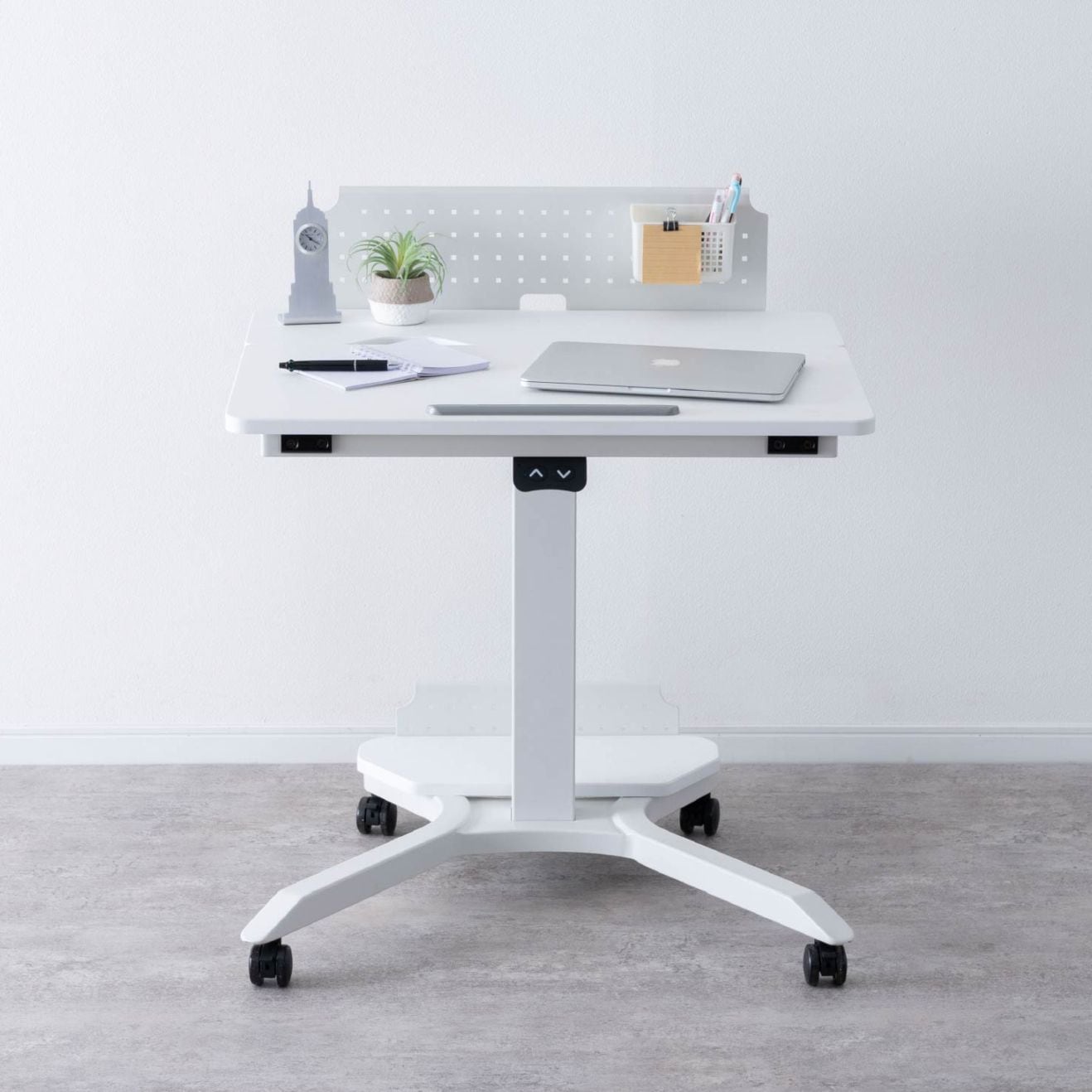 ［幅73］ エレメサ ｜ キャスター付き 自宅 オフィス パーソナルデスク アイアン脚の商品画像