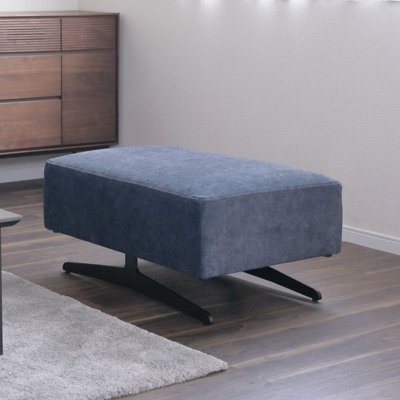 ［幅84］ アシェント ｜ カウチソファ 三人掛け アイアン脚 L字 ソファ 3Pソファ ファブリック