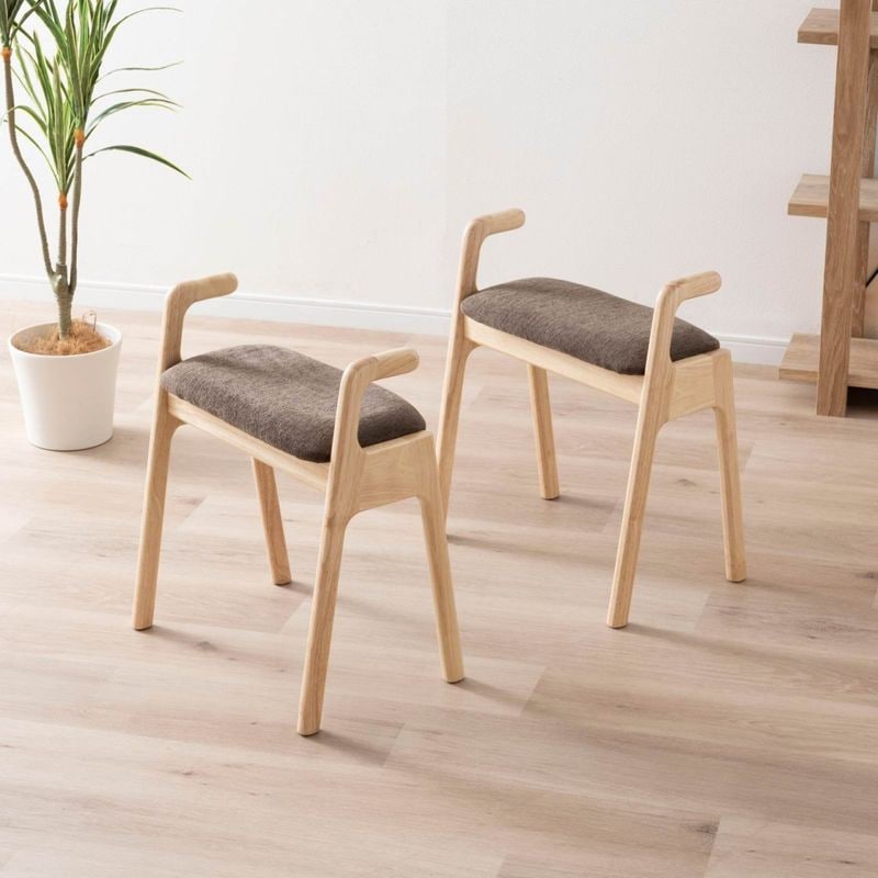 2脚セット】 ［座面高さ46.5］ ノマ ｜ 韓国風モダン スタッキング