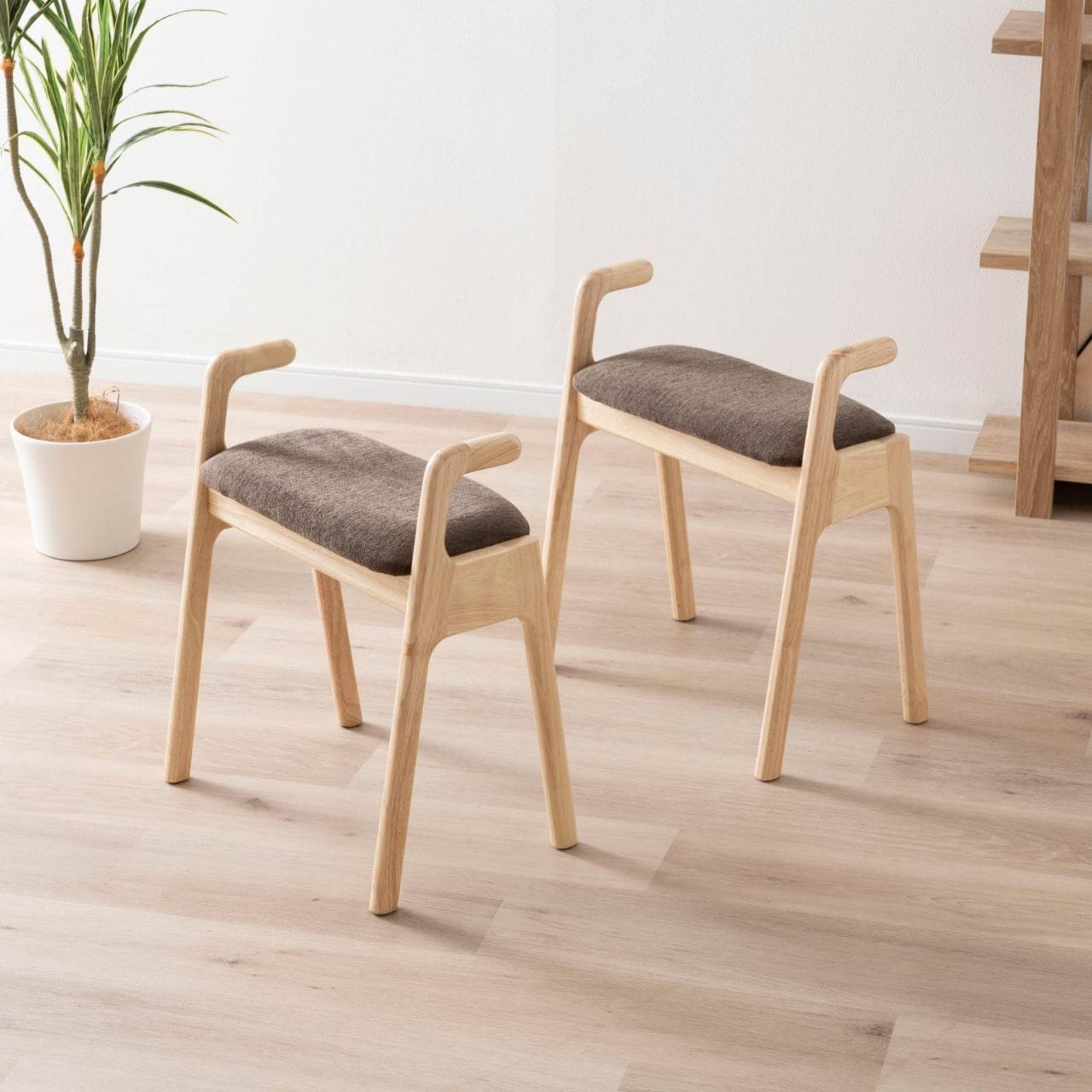 2脚セット】 ［座面高さ46.5］ ノマ ｜ 韓国風モダン スタッキング