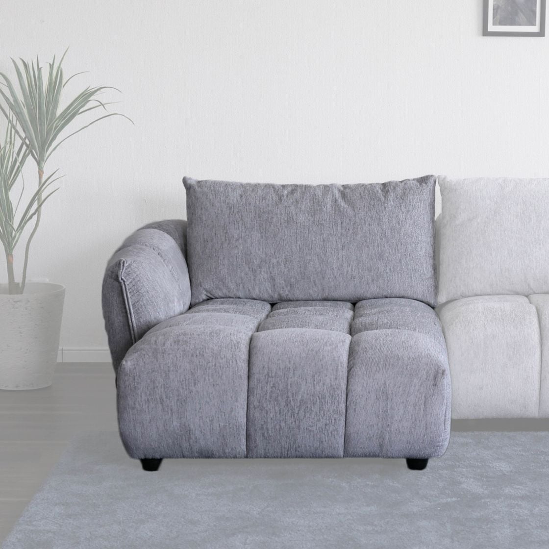 ［幅116］ 立体感 ローバック 1人掛け カウチ ソファ