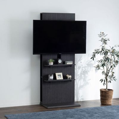 ［幅70］ ストローク ｜ 壁金具付き 飾り棚 TVスタンド 省スペース 配線スペース 高さ調整 ハイタイプ テレビ台のサムネイル1