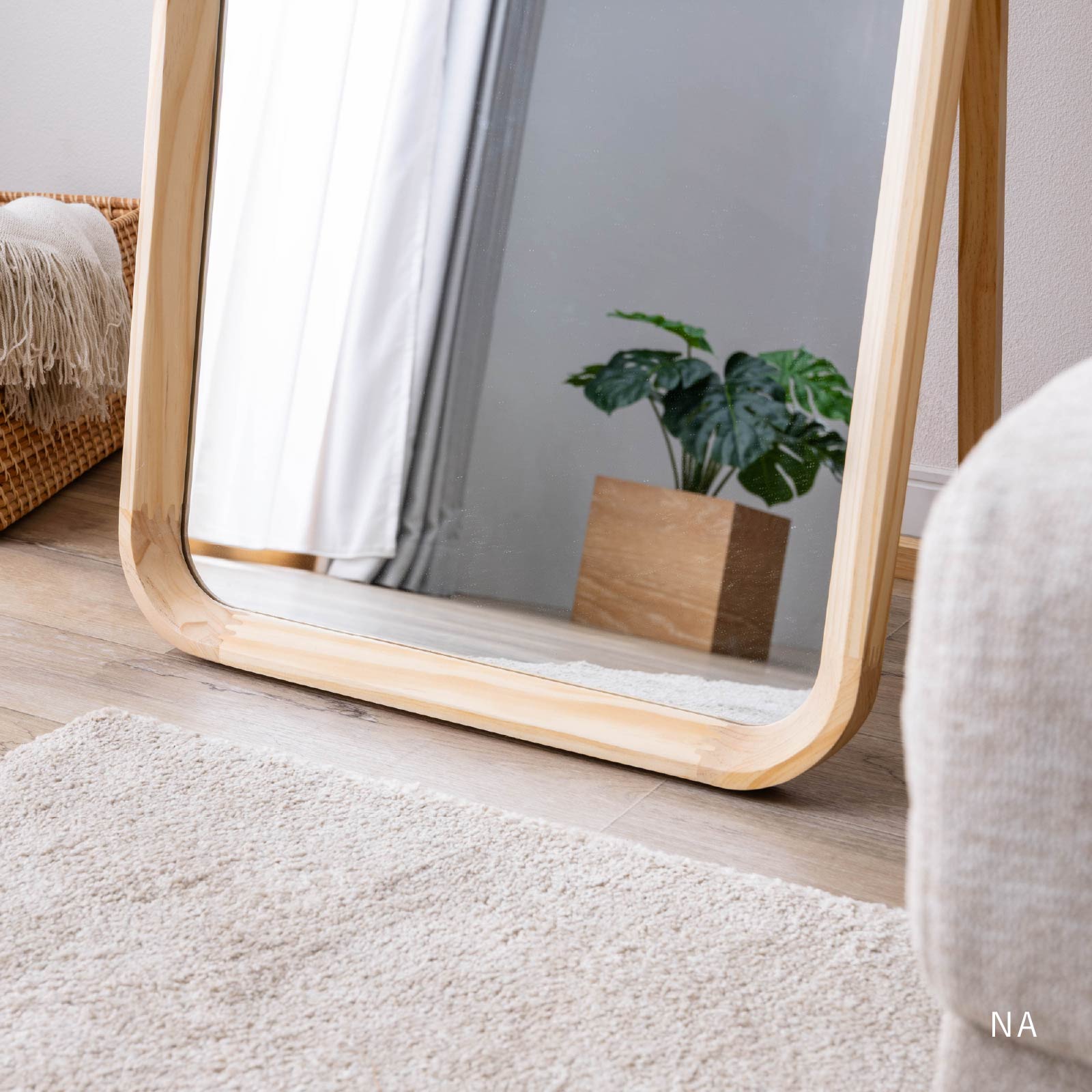 ルーマ ｜ 無垢材 自立型 全身鏡 ミラー インテリア 雑貨 画像18