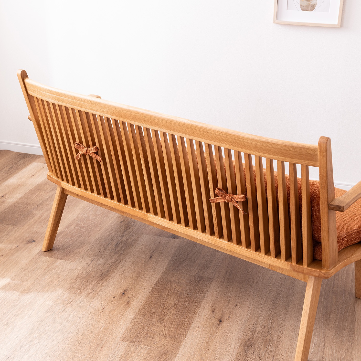 ［幅140］ 雅 ｜ 背付き ダイニングベンチ