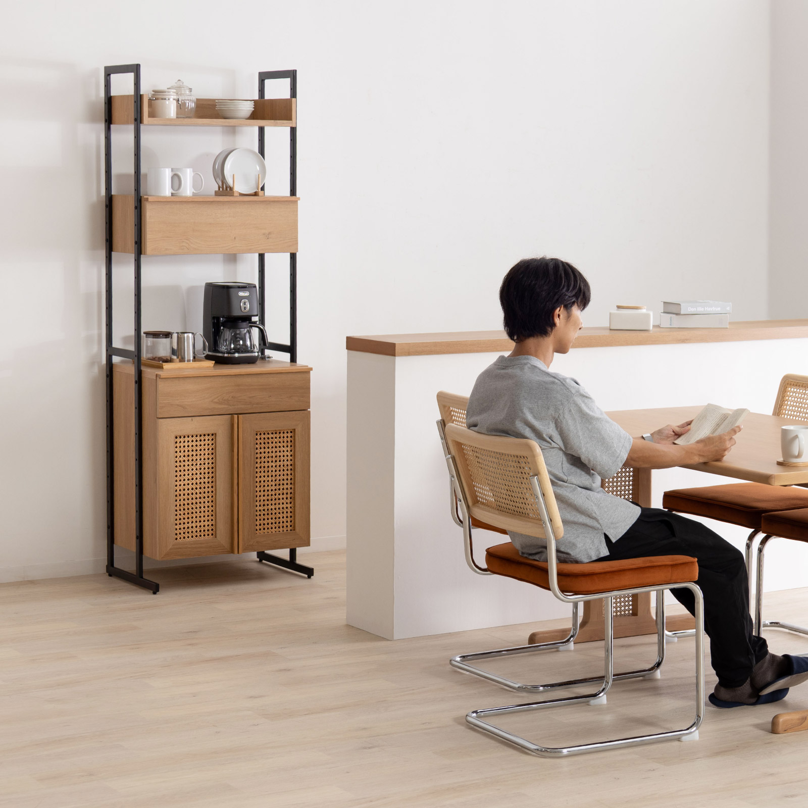 ［幅60］ リシュ ｜ オープン収納 食器棚 キャビネット