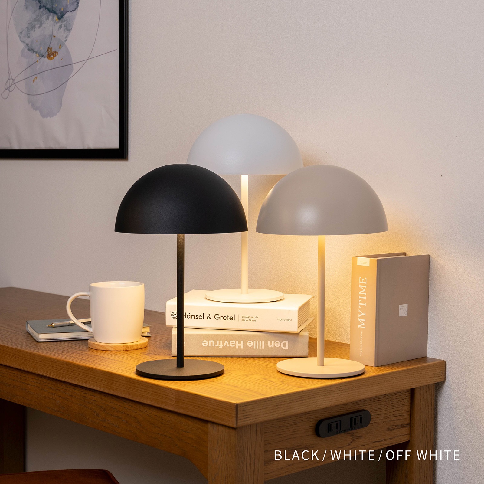 ドーム ｜ 無段階調光 コードレス USB充電 IP44 LED デスクランプ 照明 画像13