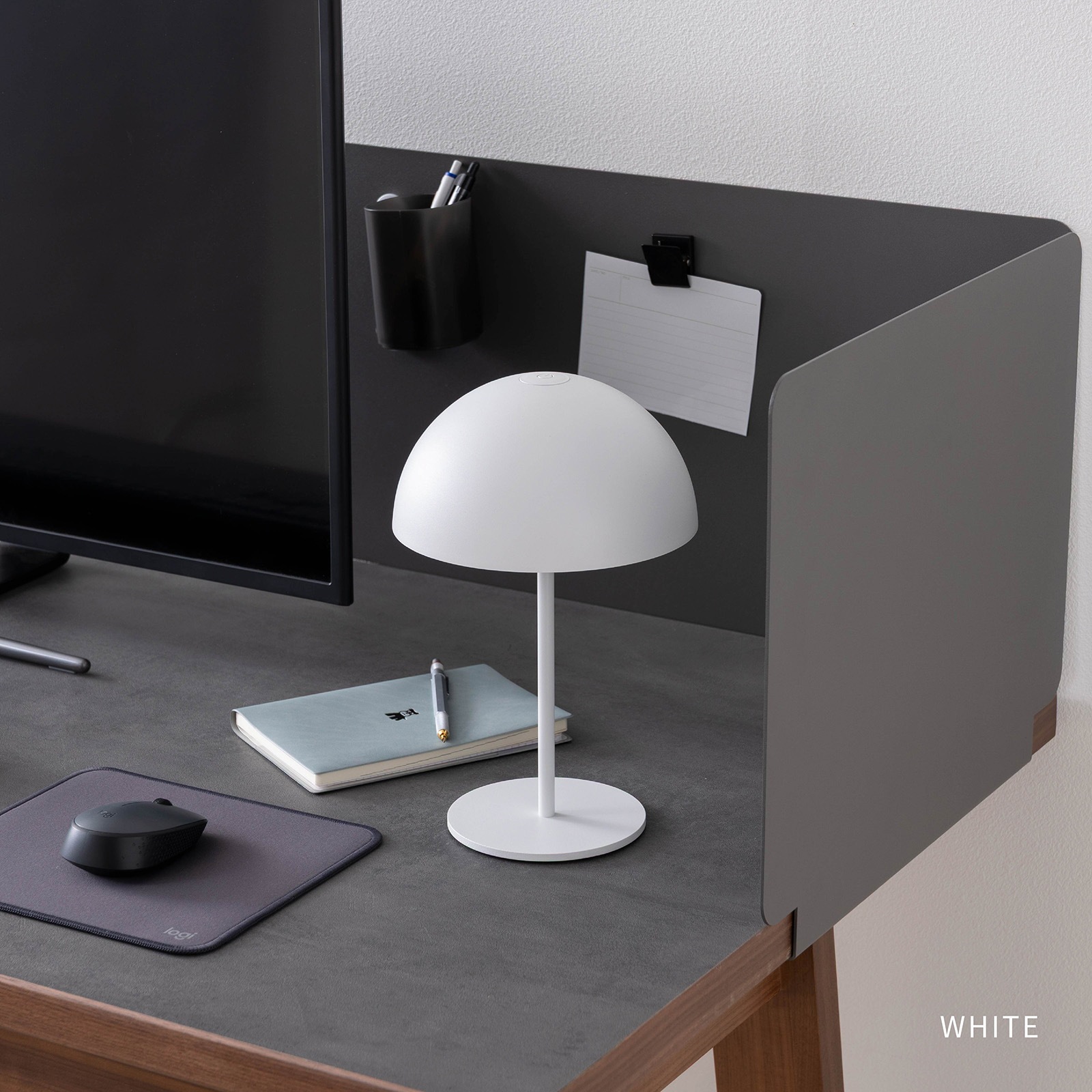 ドーム ｜ 無段階調光 コードレス USB充電 IP44 LED デスクランプ 照明 画像16