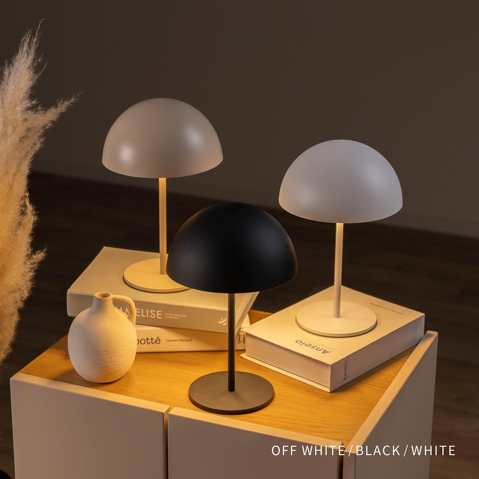 ドーム ｜ 無段階調光 コードレス USB充電 IP44 LED デスクランプ 照明 画像17