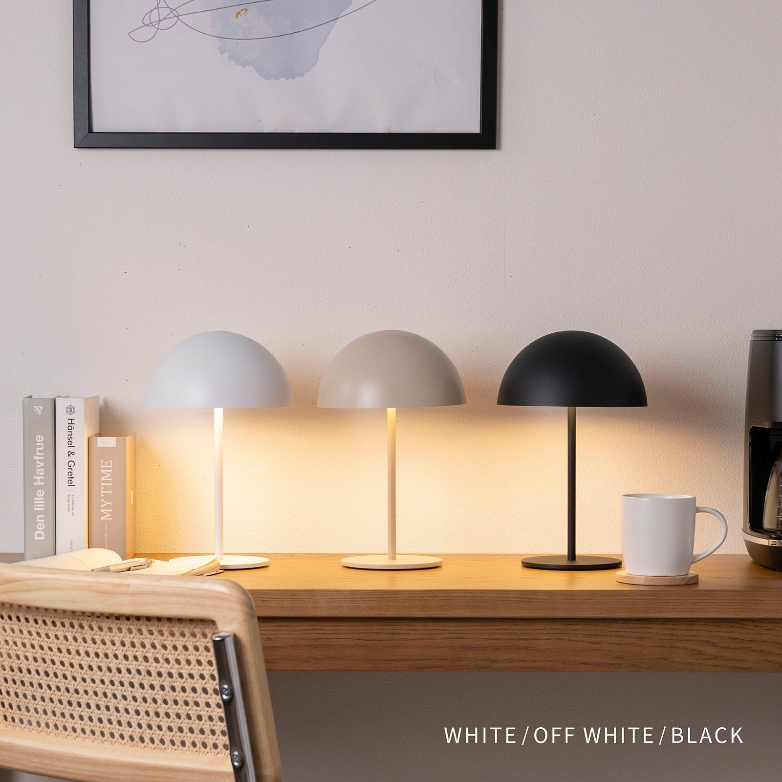 ドーム ｜ 無段階調光 コードレス USB充電 IP44 LED デスクランプ 照明 画像20