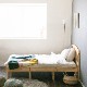 ［ダブル］ モイスト ｜ ひのき 無垢材 ベッド すのこベッド ヘッドボード付き 桐製すのこ 【在庫限り品】