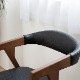 ［幅52/座面高44］ ダイニングチェア アームチェア 無垢材 PVCレザー 