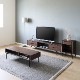 ［幅150］ テレビボード テレビ台 木製 ウォールナット調 アイアン脚 ローボードのサムネイル1