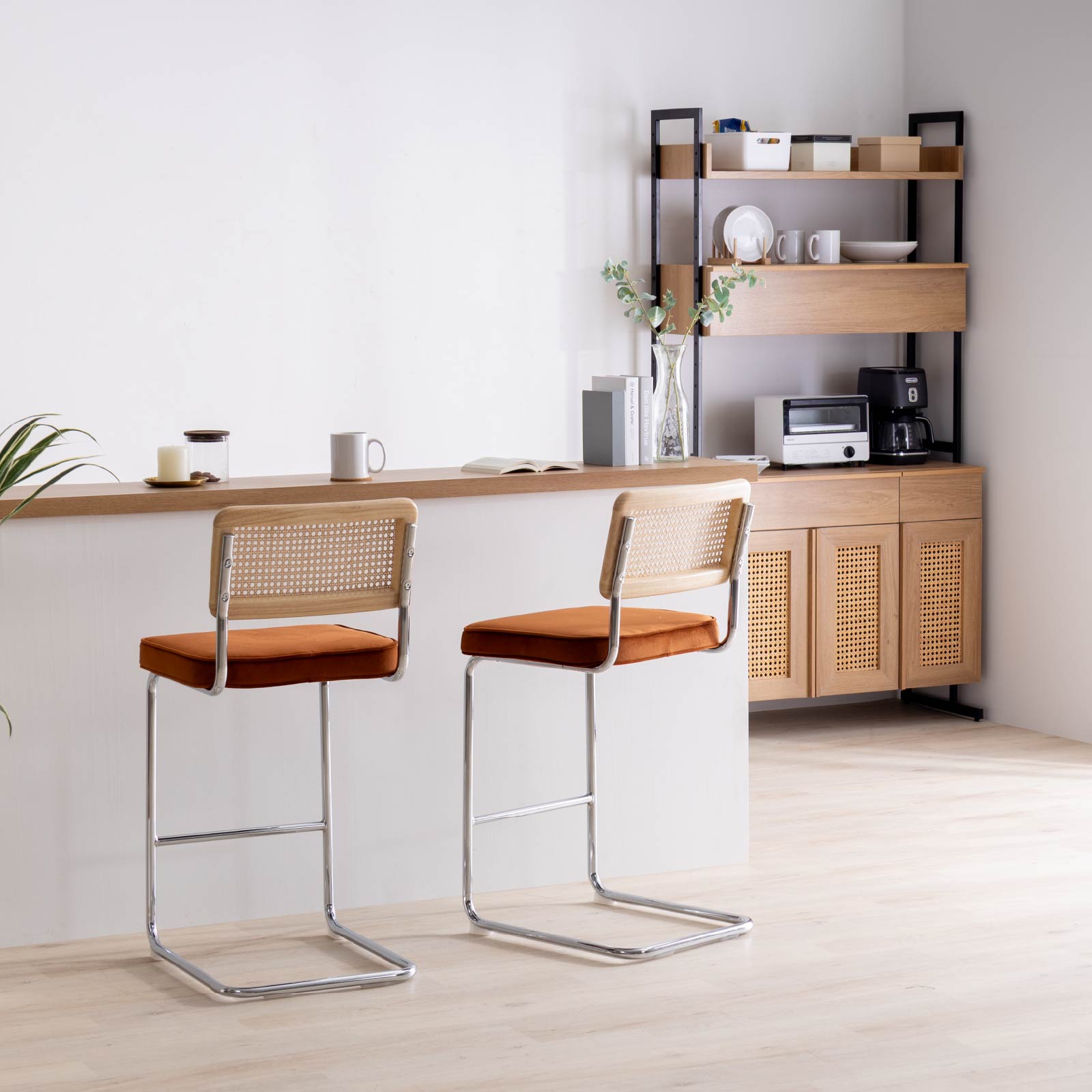 ［幅90］ リシュ ｜ オープン収納 食器棚 キャビネット