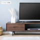 ［幅180］ テレビボード 180cm テレビ台 木製 ヴィンテージ ウォールナット調 アイアン脚 ローボードのサムネイル2