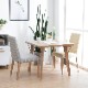 【3点セット】 MY | ブランチテーブル 2人掛け 北欧 ダイニングチェア ファブリック ダイニングセット