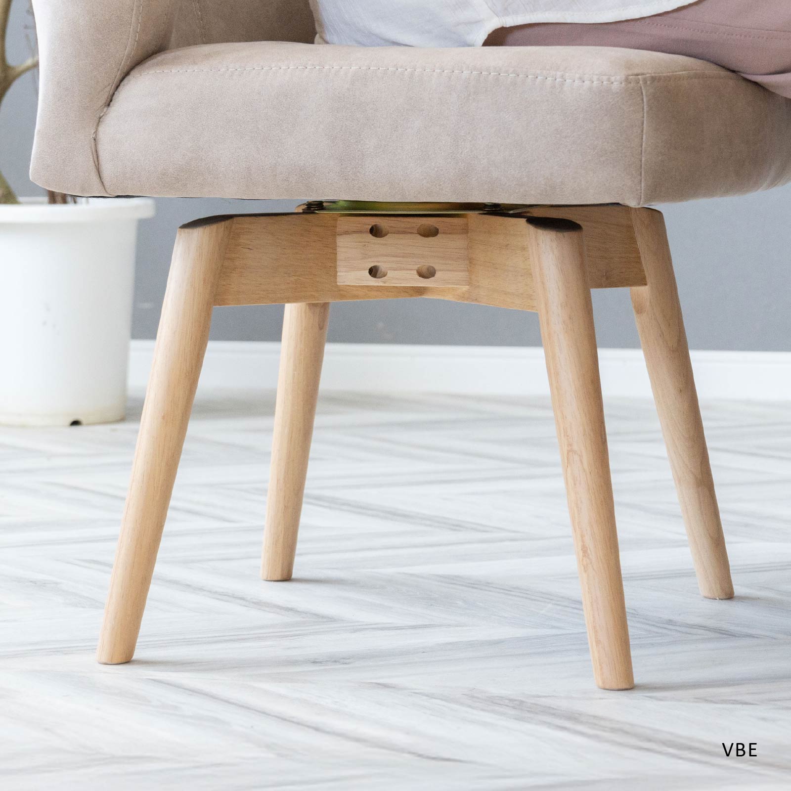 ［座面高44］ ドレスデン ｜ 回転 ダイニングチェア