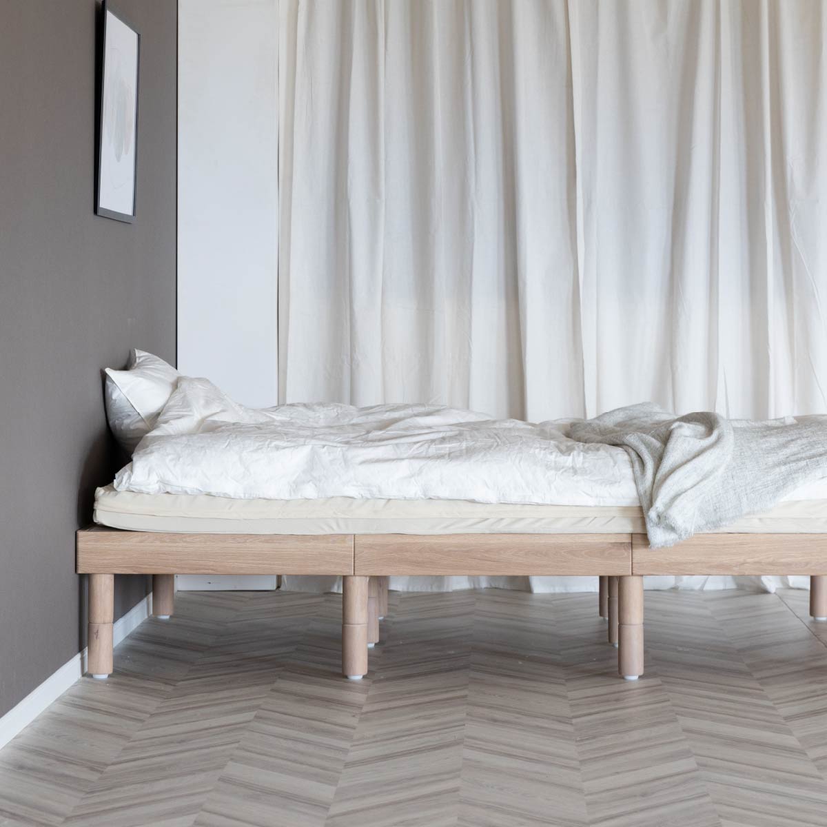 ［ダブル］ オフ  |  ベッド すのこベッド ベッドフレーム ダブルベッド 桐製すのこ 【在庫限り品】