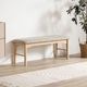 【5点セット】 ダイニングセット 洗えるカバー テーブル ベンチ 2本脚 オーク 無垢材