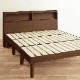 ［ダブル］ オフ 収納  |  ベッド すのこベッド ベッドフレーム ダブルベッド 宮付き 桐製すのこ 【在庫限り品】のサムネイル12