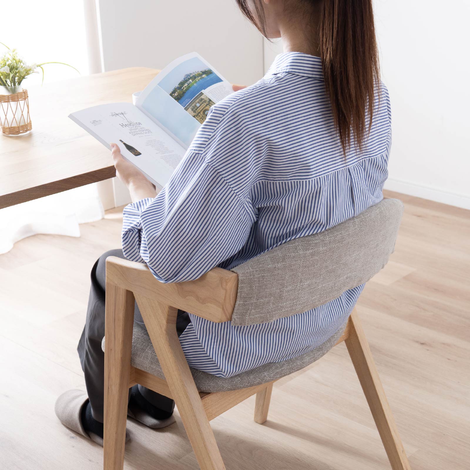 【5点セット】［幅145］ 伸長 ダイニングテーブル 4本脚 オーク 無垢材