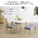 【4点セット】 MY | ダイニングテーブル 三角形 UV塗装 鏡面 3人掛け ハイバックチェア ベンチ ダイニングセット