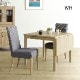 【3点セット】 MY | バタフライテーブル 2人掛け 伸長式 北欧 伸長テーブル ハイバックチェア ファブリック ダイニングセットのサムネイル11