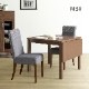 【3点セット】 MY | バタフライテーブル 2人掛け 伸長式 北欧 伸長テーブル ハイバックチェア ファブリック ダイニングセットのサムネイル12